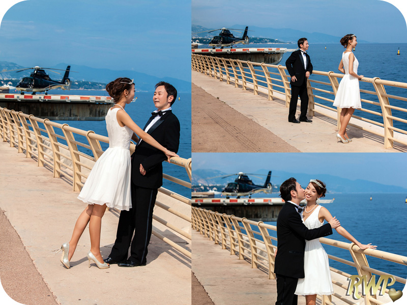 Megumi and Michael - Pre-wedding photo shoot at Hotel Metropole in Monaco by Riviera Wedding Photography